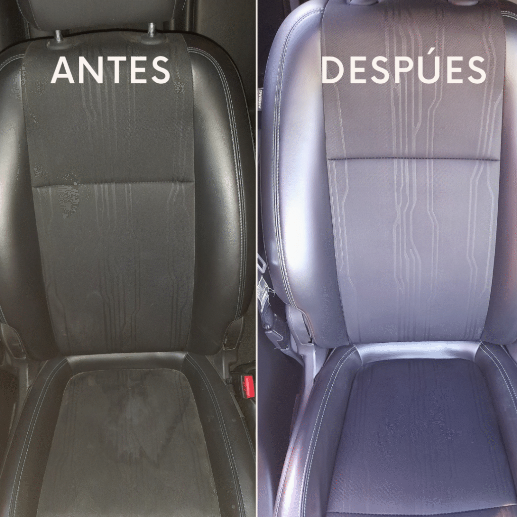 antes y despues asiento copiloto