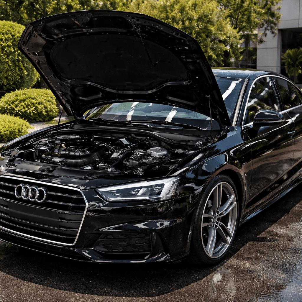 audi a5 brillante en detalle exterior